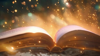 Wall Mural - the holographic text appears to float in midair making it seem as though the books are coming to lif