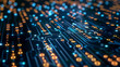 © EmmaStock - A binary code flowing through a circuit board