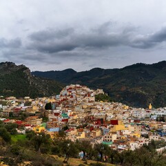 Wall Mural - view of the town of Moulay Idris Zerhoun near Meknes