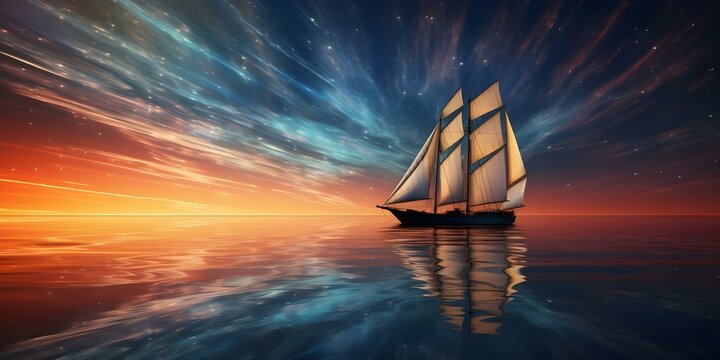 Slor's Seafaring Journey Navigating by Wind and Stars. Concept Adventure, Seafaring, Wind Navigation, Star Navigation
