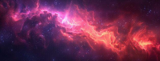 Wall Mural - colorful space background, milky way galaxy and beautiful pink nebula background