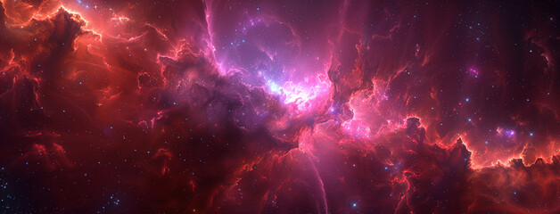 Wall Mural - colorful space background, milky way galaxy and beautiful pink nebula background