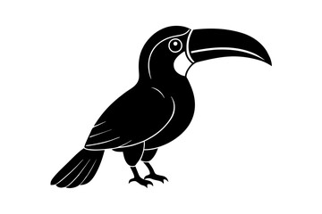 Wall Mural - toucan bird silhouette vector illustration