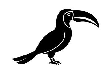 Wall Mural - toucan bird silhouette vector illustration