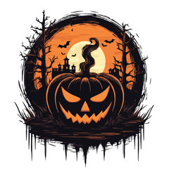 Wall Mural - Helloween vector illustration for t-shirt	
