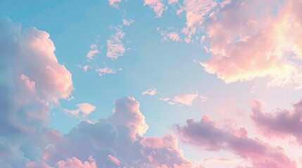 Sticker - Beautiful sky with gentle clouds