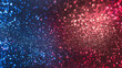 © Wonderful Studio - A colorful, glittery background with blue and red swirls