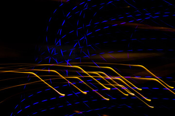 Wall Mural - a blurry, abstract piece of art with a mix of blue