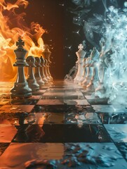 The game of chess is divided between fire and ice zones