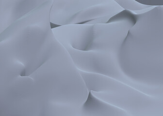 Poster - grey abstract 3d background silk, satin, fabric, textile, smooth