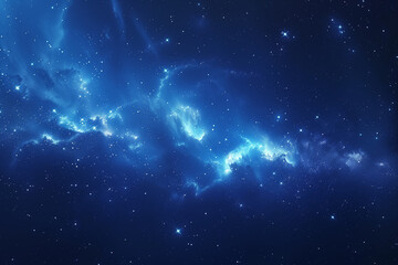 Wall Mural - the magical texture of space with endless stars and shining clouds, blue galaxy space background