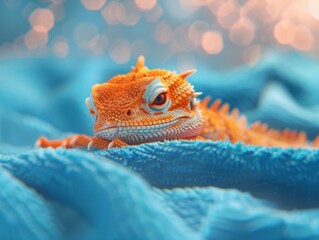 Wall Mural - Baby dragon, Daylight Photography, in direct angle 