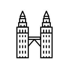 Sticker - twin tower icon