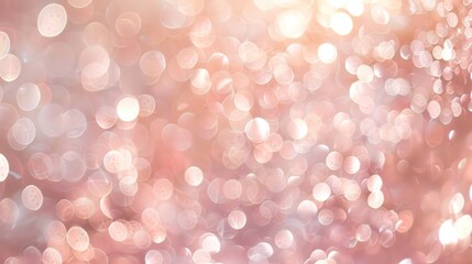 Poster - Abstract blur bokeh background. Blurred ivory, fuzz peach and white silver colors bokeh background