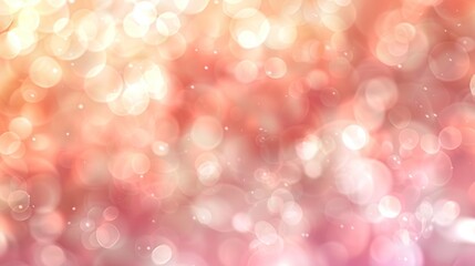 Poster - Abstract blur bokeh background. Blurred ivory, fuzz peach and white silver colors bokeh background