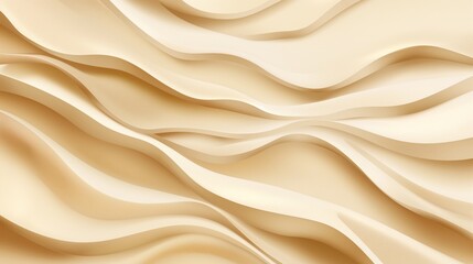 Wall Mural - seamless abstract beige background with smooth wavy patterns
