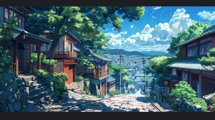 Coastal Anime Backgrounds for Relaxing Views