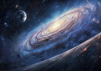 Wall Mural - galaxy m31 in the constellation of andromeda. andromeda galaxy