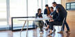 © peopleimages.com - Business, people and laptop in office with strategy or idea on project with teamwork and collaboration. Employee, discussion and boardroom with conversation as partners in law firm, happy and lawyers