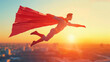 © Kondor83 - Superhero flying over a city