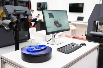 Leinwandbilder - 3D scanner for reverse engineering.