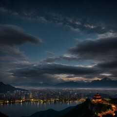 Wall Mural - panorama of the city of kotor