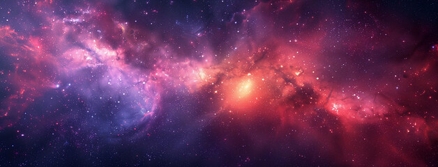 Wall Mural - space nebula and galaxy, nebula and galaxies in space. abstract cosmos background, banner