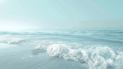 Poster - Blurry background of a lovely seashore with rippling waves