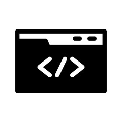 Coding Icon Vector Symbol Design Illustration
