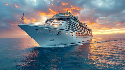 **Cruise ship with a beauty salon isolated on white background