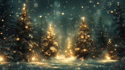 Shimmering Christmas Backgrounds for Elegant Tones