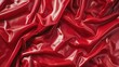 © Olha Koval - Red latex folds background. AI generated.