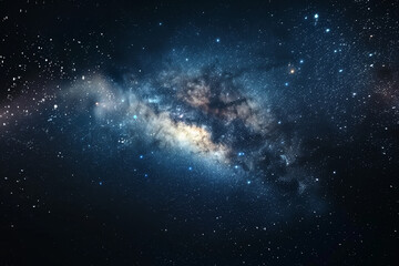 Wall Mural - night starry sky and milky way. space dark background with fragment of our galaxy