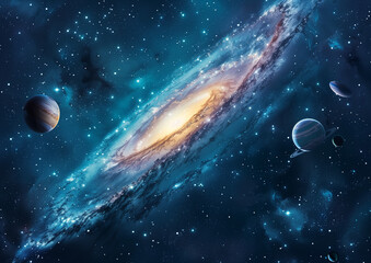 Wall Mural - galaxy m31 in the constellation of andromeda. andromeda galaxy