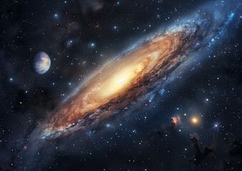 Wall Mural - galaxy m31 in the constellation of andromeda. andromeda galaxy