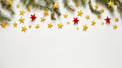 Wall Mural - X Mas Theme Wallpaper and yellow Stars