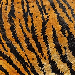 Canvas Print - Background with a pattern of tiger stripes, tiger color. Tiger skin background or texture