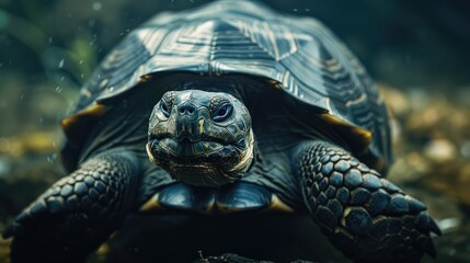 Poster - turtle in the water