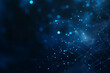 © Hatai - Abstract technology background with blue glowing network connections and dots on dark background, network of dots on dark for web design or digital tech concept. Abstract connection in cyberspace