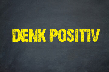 Sticker - denk positiv	
