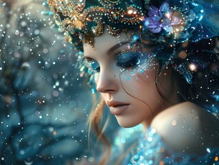 cancer zodiac sign in fantasy style