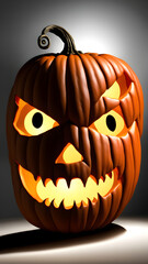 Halloween pumpkin background, terrifying atmosphere, holiday celebration, banners and background,