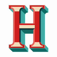 illustration of a letter H