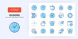 © Artco - Line icons about clocks. Contains such icons as fast service, time management, fitness tracker and more. 256x256 Pixel Perfect editable in two colors