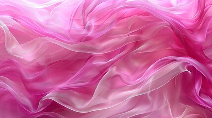Wall Mural -  A tight shot of a pink-white background featuring a wavy pattern at its bottom The image concludes with this pattern reappearing in the bottom corner