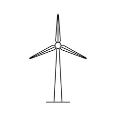 Wall Mural - windmill icon illustration