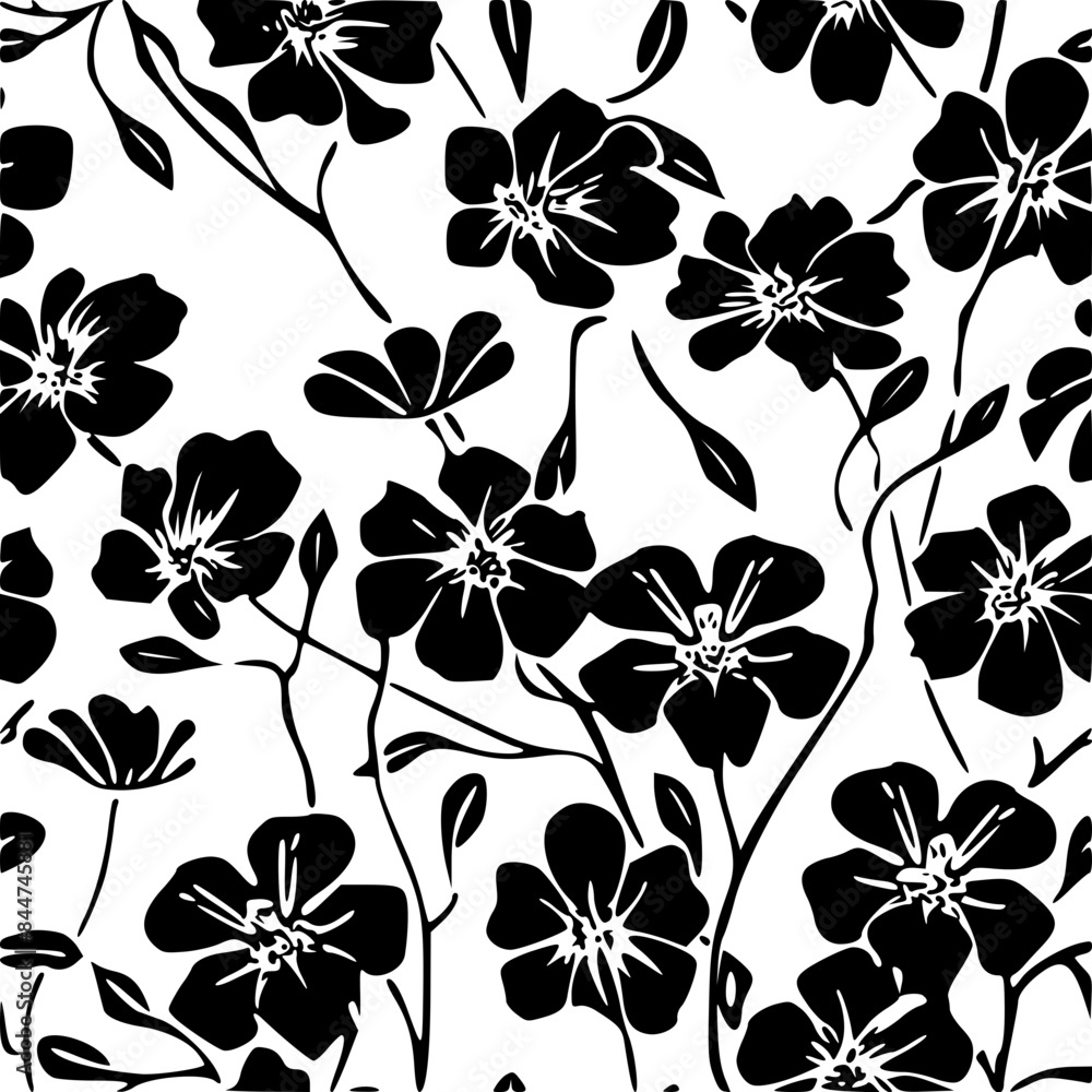 Summer floral seamless pattern, Garden Floral seamless pattern, Seamless Repeat Pattern, Boho floral seamless, flower paper, digital paper pack, digital backgrounds, digital scrapbook, floral pattern,