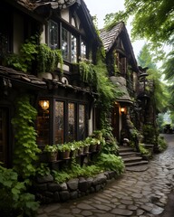 Poster - Beautiful old houses in the old town of Riga, Latvia