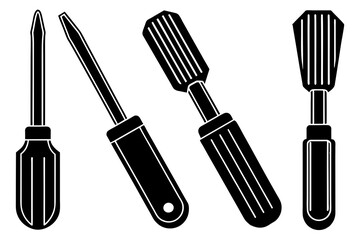 Wall Mural - Screw driver vector icon