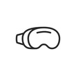 © Tatiana - Virtual reality headset, linear style icon. VR headset for virtual reality experiences. Editable stroke width.